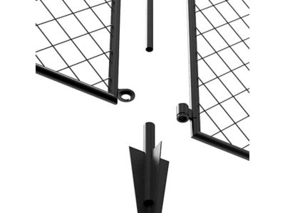 Image showing 7 th Yardlink 34 in. x 49 in. Diamond Mesh Steel Fence Gate