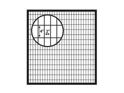 Image showing  5 ft. x 5 ft. W Euro Straight Steel Fence Gate