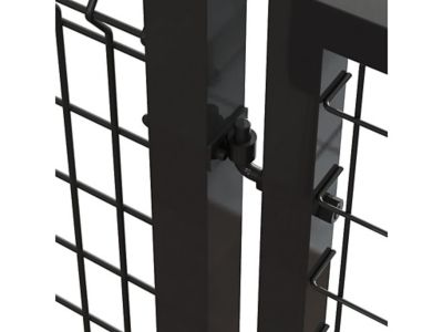 Image showing 7 th Ironcraft Fences 5 ft. x 5 ft. W Euro Straight Steel Fence Gate