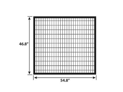 Image showing  4 ft. x 5 ft. Euro Steel Fence Gate