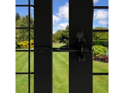 Image showing 7 th Ironcraft Fences 4 ft. x 5 ft. Euro Steel Fence Gate