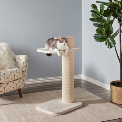 Two by Two 38.2 in. Maple Cat Tree, Beige