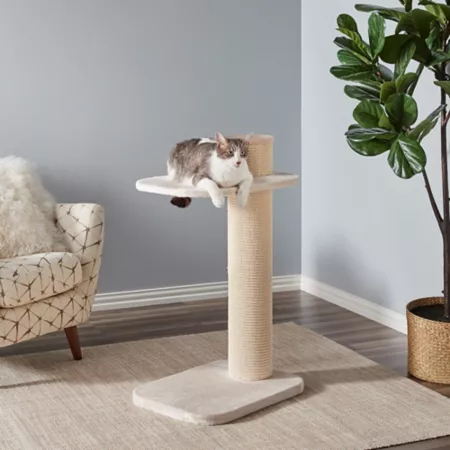 Two by Two 38.2" Maple Cat Tree Beige Cat Trees & Condos