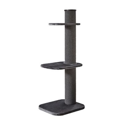 Image showing  58.3 in. 3-Tier Maple Cat Tree, Dark Gray