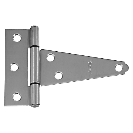 National Hardware Extra Heavy T Hinge - Stainless Steel, N342-808