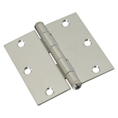 National Hardware 3-1/2 in. Stainless Steel Door Hinge, Stainless Steel, N225-920