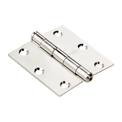 National Hardware 3 in. Steel Door Hinge, Stainless