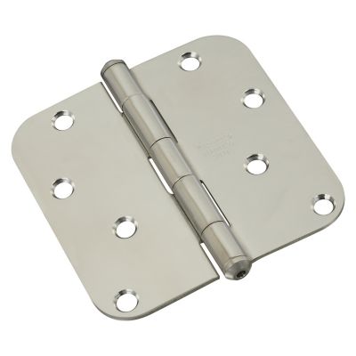 National Hardware 4 in. Steel Door Hinge, Stainless, N225-979