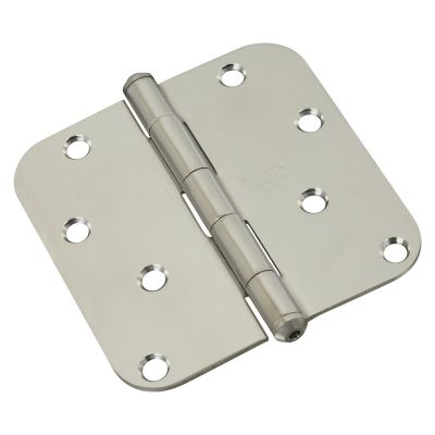 National Hardware 4 in. Stainless Steel Door Hinge, Stainless Steel, N225-979