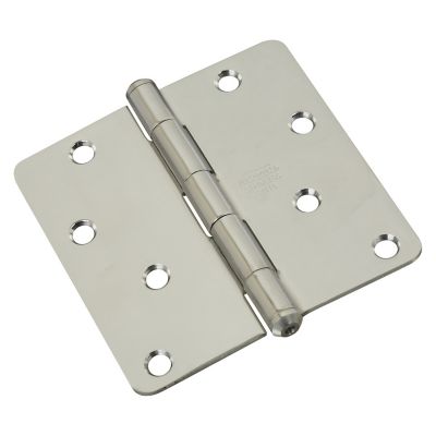 National Hardware 4 in. Stainless Steel Door Hinge, Stainless Steel, N225-953