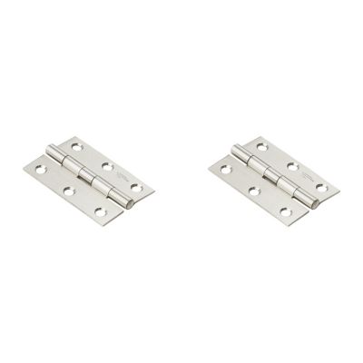 National Hardware Non-Removable Pin Hinge - Stainless Steel, N348-995