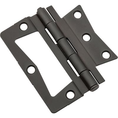 National Hardware 3-1/2 in. Surface-Mounted Door Hinge, Oil Rubbed Bronze