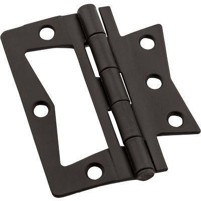 National Hardware 3 in. Surface-Mounted Door Hinge, Oil Rubbed Bronze, N830-436