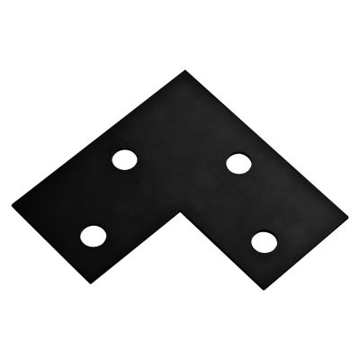 National Hardware 6 in. x 3 in. x 1/8 in. Multi-Purpose Corner Brace, Black