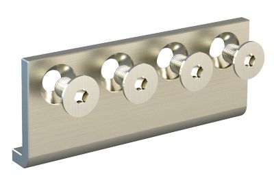 National Hardware Barn Door Hardware Connecting Adaptor, Satin Nickel