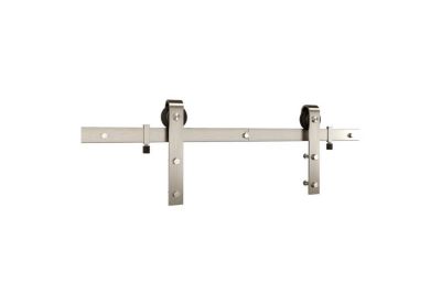 National Hardware 72 in. Classic Interior Barn Door Kit, Satin Nickel