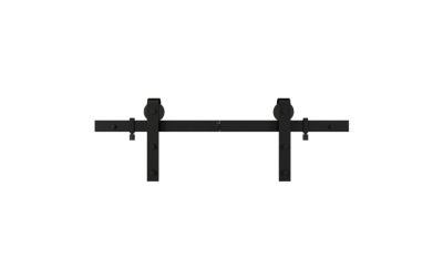 National Hardware 96 in. Classic Interior Barn Door Kit, Matte Black