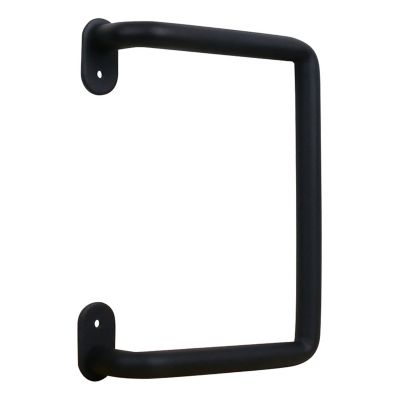 National Hardware Matte Black Troy Pull