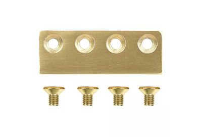 National Hardware Barn Door Hardware Connecting Adaptor, Brushed Gold