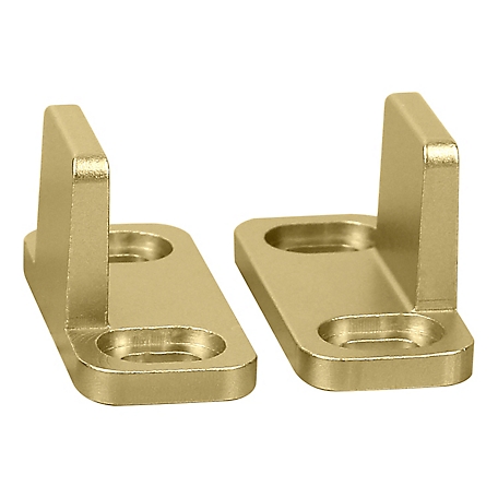 National Hardware 1-3/4 in. Double Floor Guide, Brushed Gold