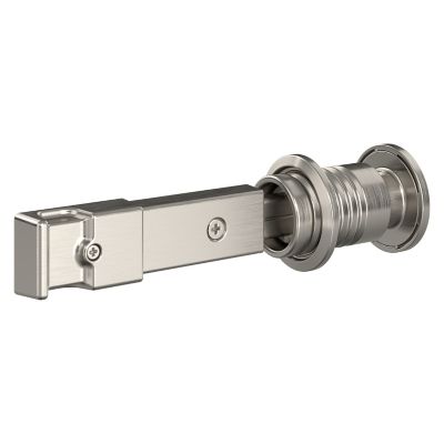 National Hardware 5 in. Barn Door Lock, Satin Nickel