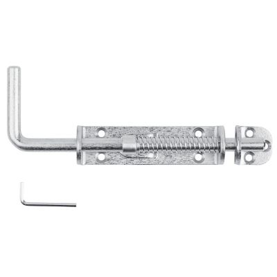 National Hardware Spring Loaded Heavy-Duty Sliding Bolt, Zinc, N109-212