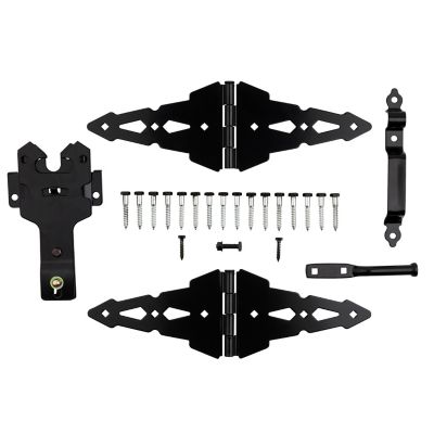 National Hardware Deluxe Latch Decorative Strap Hinge Gate Kit