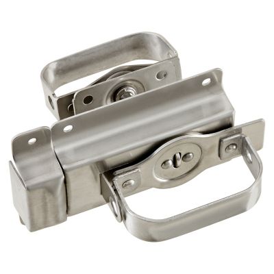 National Hardware Swinging Door Latch, Stainless Steel, N303-131