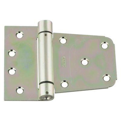 National Hardware 3-1/2 in. Heavy-Duty Auto-Close Gate Hinge Set, Zinc Plated