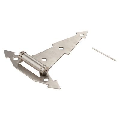 National Hardware 8.05 in. Ornamental Steel Spring T-Hinge, Stainless
