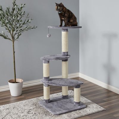 Two by Two 41.7 in. Cypress Cat Scratching Tree