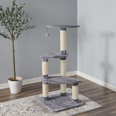 Image showing  41.7 in. Cypress Cat Scratching Tree