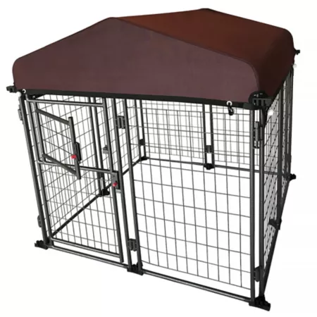 Two by Two Haven Steel Expandable Dog House 4 ft x 4 ft x 4.5 ft. Dog Kennels