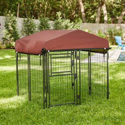 Image showing  4 ft. x 4 ft. x 4.5 ft. Welded Wire Haven Expandable Steel Dog Kennel
