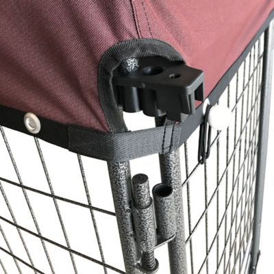 Image showing 5 th Two by Two 4 ft. x 4 ft. x 4.5 ft. Welded Wire Haven Expandable Steel Dog Kennel