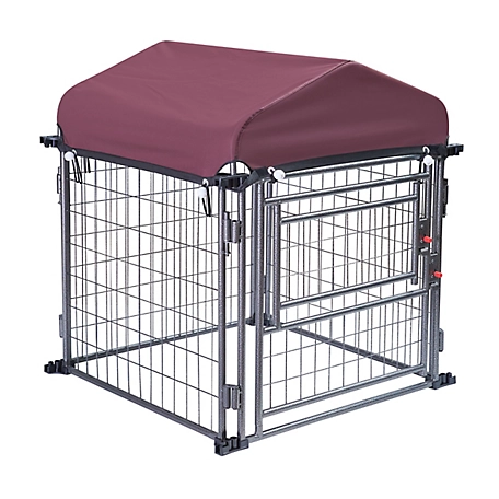Two by Two 2.5 in. x 2.5 in. x 3 in. Hangout Expandable Dog Kennel