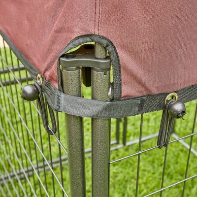 Image showing  2.5 in. x 2.5 in. x 3 in. Welded Wire Hangout Expandable Dog Kennel