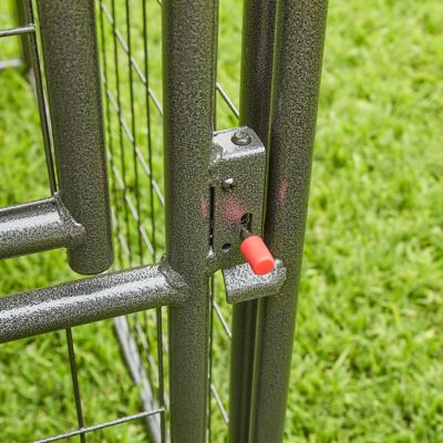 Image showing 7 th Two by Two 2.5 in. x 2.5 in. x 3 in. Welded Wire Hangout Expandable Dog Kennel