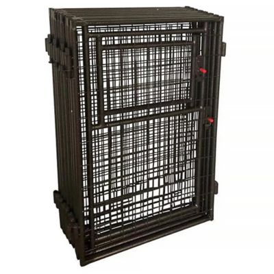 Image showing 9 th Two by Two 2.5 in. x 2.5 in. x 3 in. Welded Wire Hangout Expandable Dog Kennel