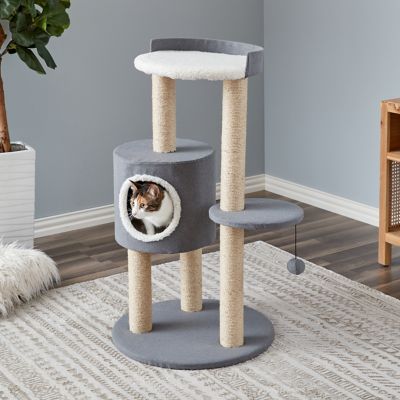 Image showing  39.4 in. Oak Cat Scratching Tree