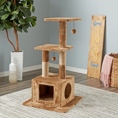 Image showing  43.7 in. Willow Cat Scratching Tree