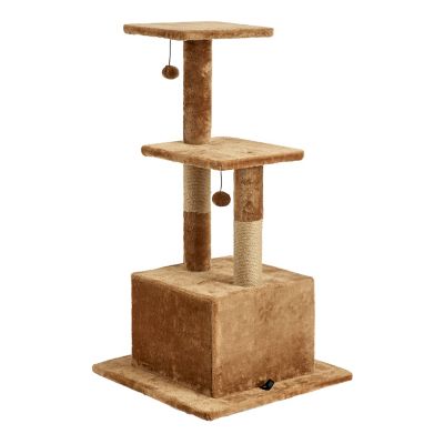 Image showing 5 th Two by Two 43.7 in. Willow Cat Scratching Tree