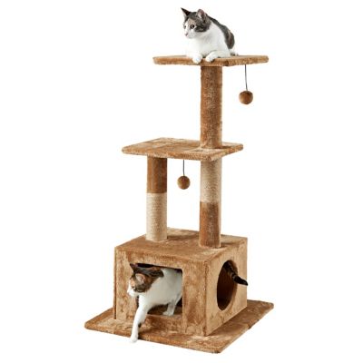 Image showing 9 th Two by Two 43.7 in. Willow Cat Scratching Tree