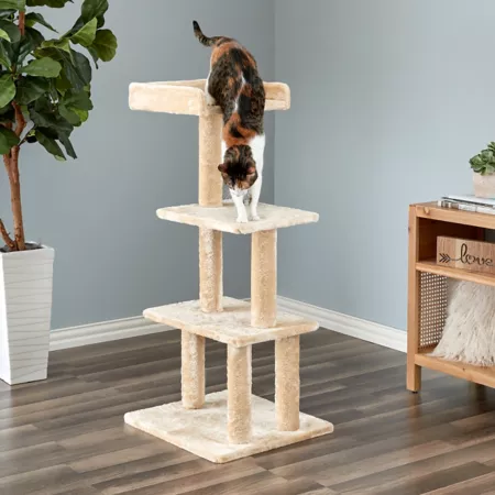 Two by Two 44.1" Sycamore Cat Tree Cat Trees & Condos