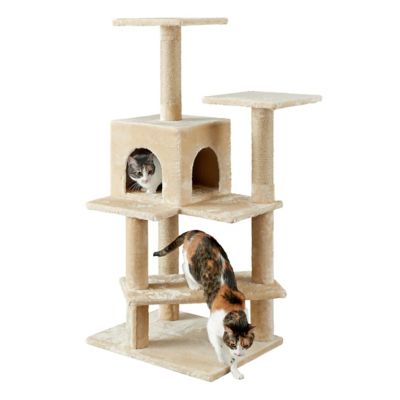 Image showing 7 th Two by Two 50.8 in. Evergreen Cat Scratching Tree