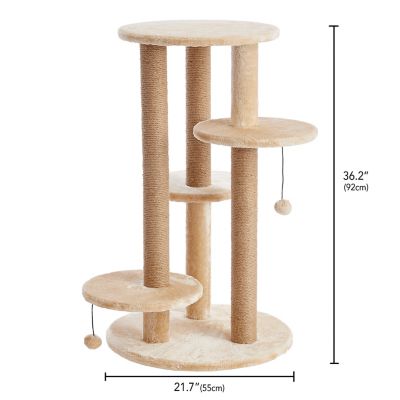 Image showing 8 th Two by Two 36.2 in. Fir Cat Scratching Tree