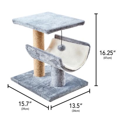 Image showing 6 th Two by Two 15.7 in. Hazel Cat Scratching Tree