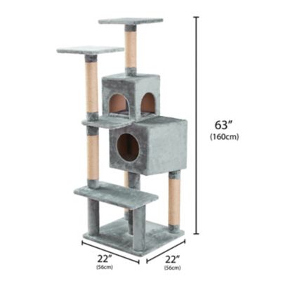 Image showing  63 in. Ambrosia Cat Scratching Tree