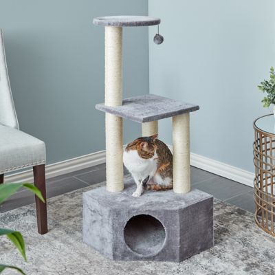 Two by Two 42.9 in. Wisteria Cat Scratching Tree