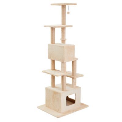 Image showing  72 in. 6-Tier Ponderosa Cat Scratching Tree, Beige